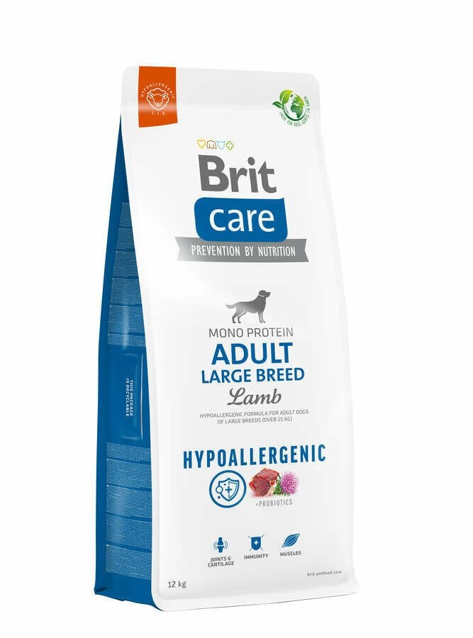 Brit Care Mono Protein Large Breed Hipoalerjenik Kuzu Etli Büyük Irk Yetişkin Köpek Maması 12 kg (stt:09/2026)