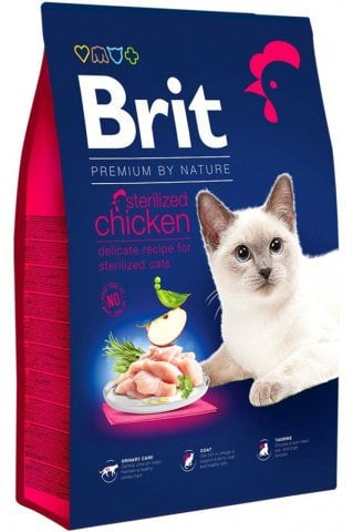 Brit Care Premium Adult Sterilised Tavuklu Kısırlaştırılmış Yetişkin Kedi Maması 8 Kg (stt:06/2026)