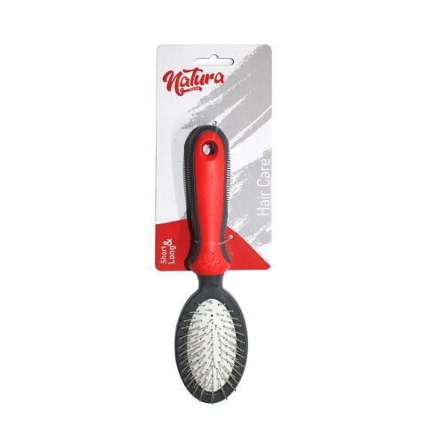 Natura Kedi Köpek Oval Fırça  (Small) (21cm)