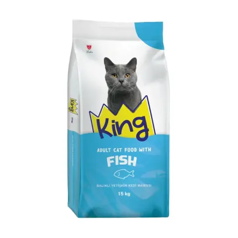 King Plus Balıklı Yetişkin Kuru Kedi Maması 15 Kg(stt.05/2027)