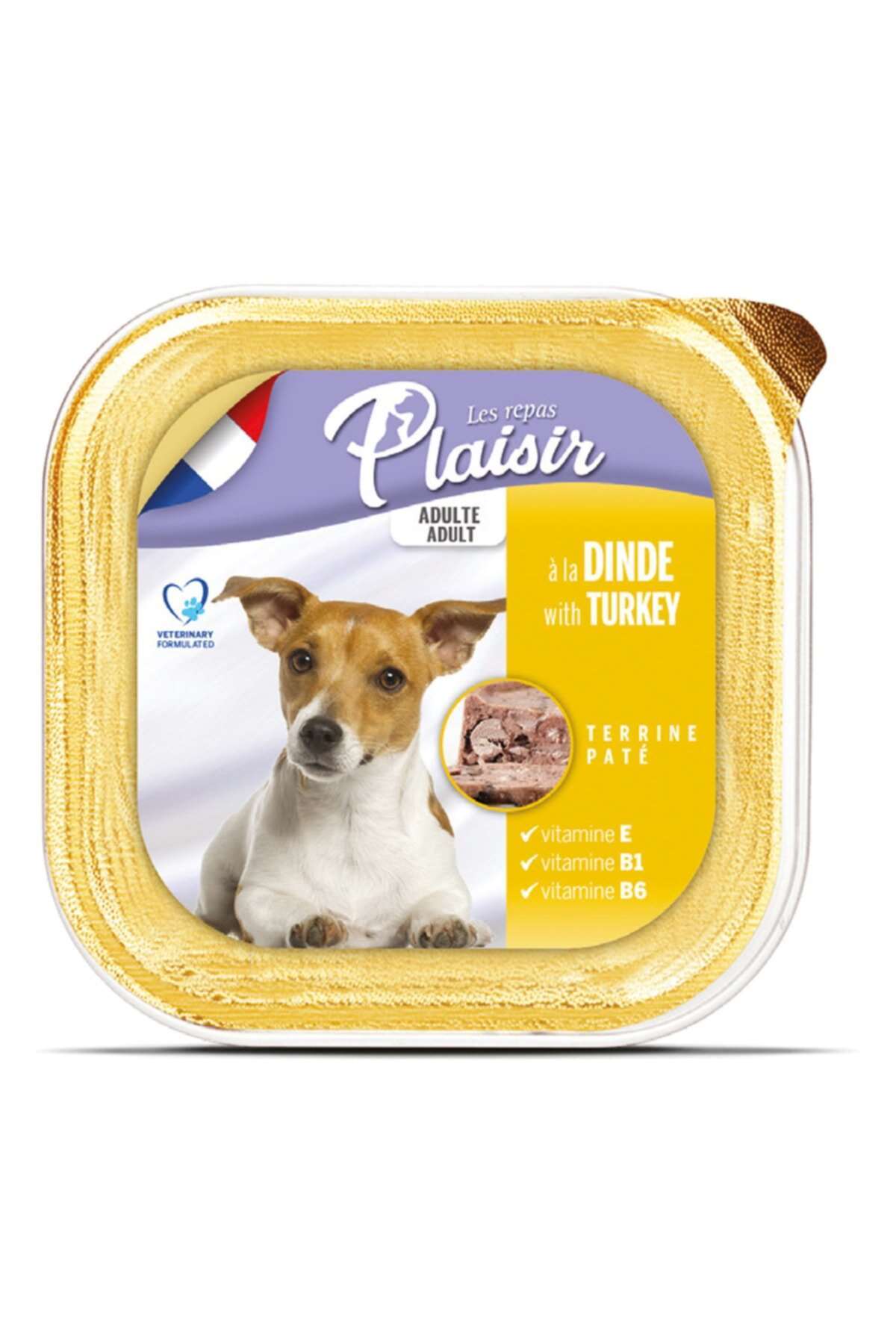 Plaisir Pate Hindi Etli Yetişkin Köpek Konservesi 150 gr (stt:03/2028)