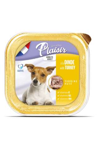 Plaisir Pate Hindi Etli Yetişkin Köpek Konservesi 150 gr (stt:03/2028)