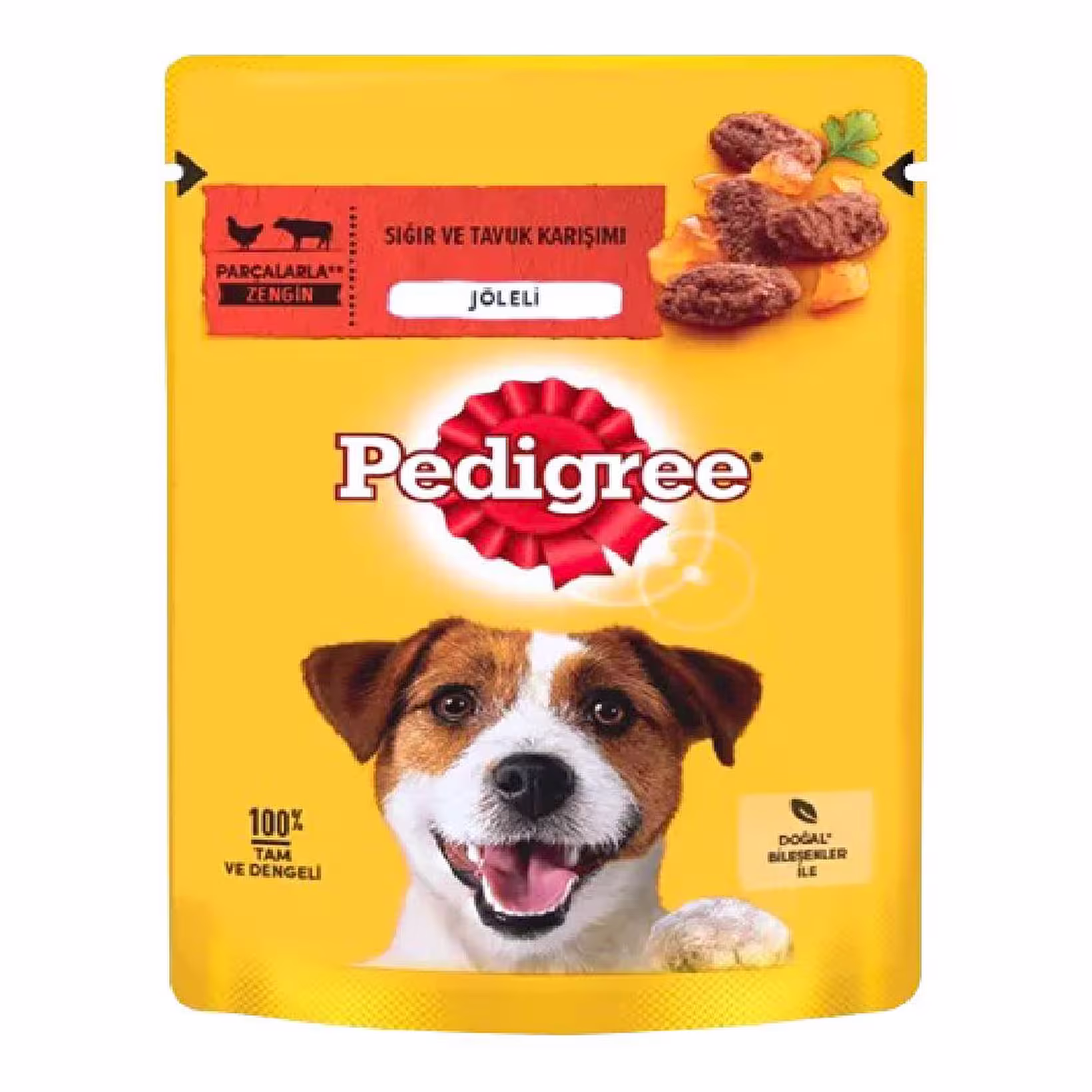 Pedigree Sığır Etli ve Tavuklu Yetişkin Köpek Konservesi 100 gr ( stt:05/2026)