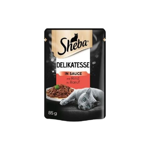 Sheba Pouch Jöle İçinde Sığır Etli Yetişkin Kedi Konservesi 85 gr
