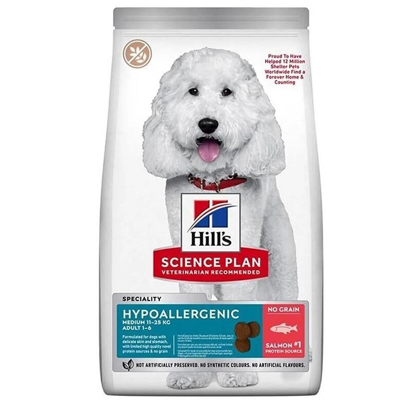 Hills Hypoallergenic Hipoalerjenik Somonlu Yetişkin Köpek Maması 12 kg (stt:05/2027)