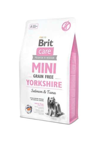 Brit Care Yorkshire Tahılsız Somonlu ve Alabalıklı Mini Irk Yetişkin Köpek Kuru Maması 2 kg (stt.02/2026)