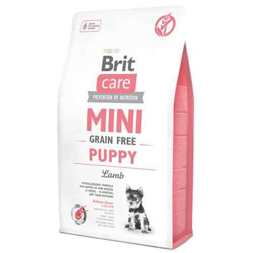 Brit Care Hypoalerjenik Tahılsız Kuzu Etli Mini Irk Yavru Köpek Kuru Maması 2 kg(stt:01/2026)