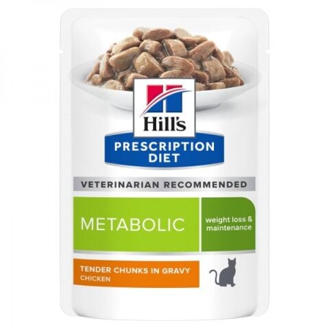 Hills Prescription Diet Metabolic Weight Loss - Maintenance Tavuklu Kedi Kilo verdici ve Kontrol Konservesi 85 gr (stt:04/2027)