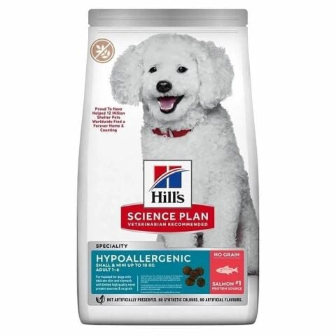 Hills (Hypoallergenic) Hipoalerjenik Tahılsız Somonlu Küçük Irk Yetişkin Köpek Maması 6 kg (stt:06/2027)