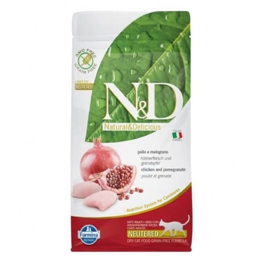 ND Prime Tavuklu Narlı Tahılsız Kısırlaştırılmış Kedi Maması 10 Kg (stt:01/2027)