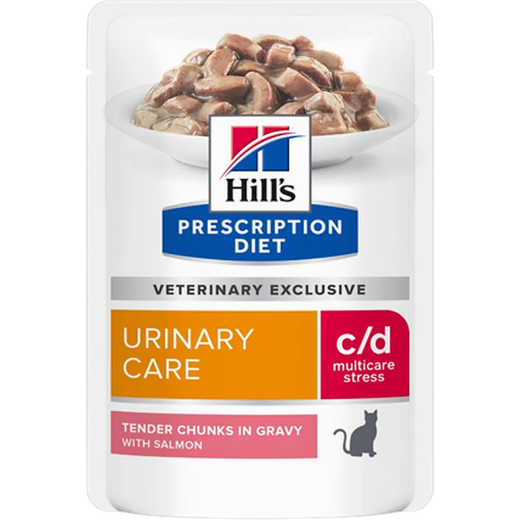 Hills Prescription Diet Urinary Care c/d Multicare Stress Somonlu Kedi Konservesi 85 gr (stt:10/2026)