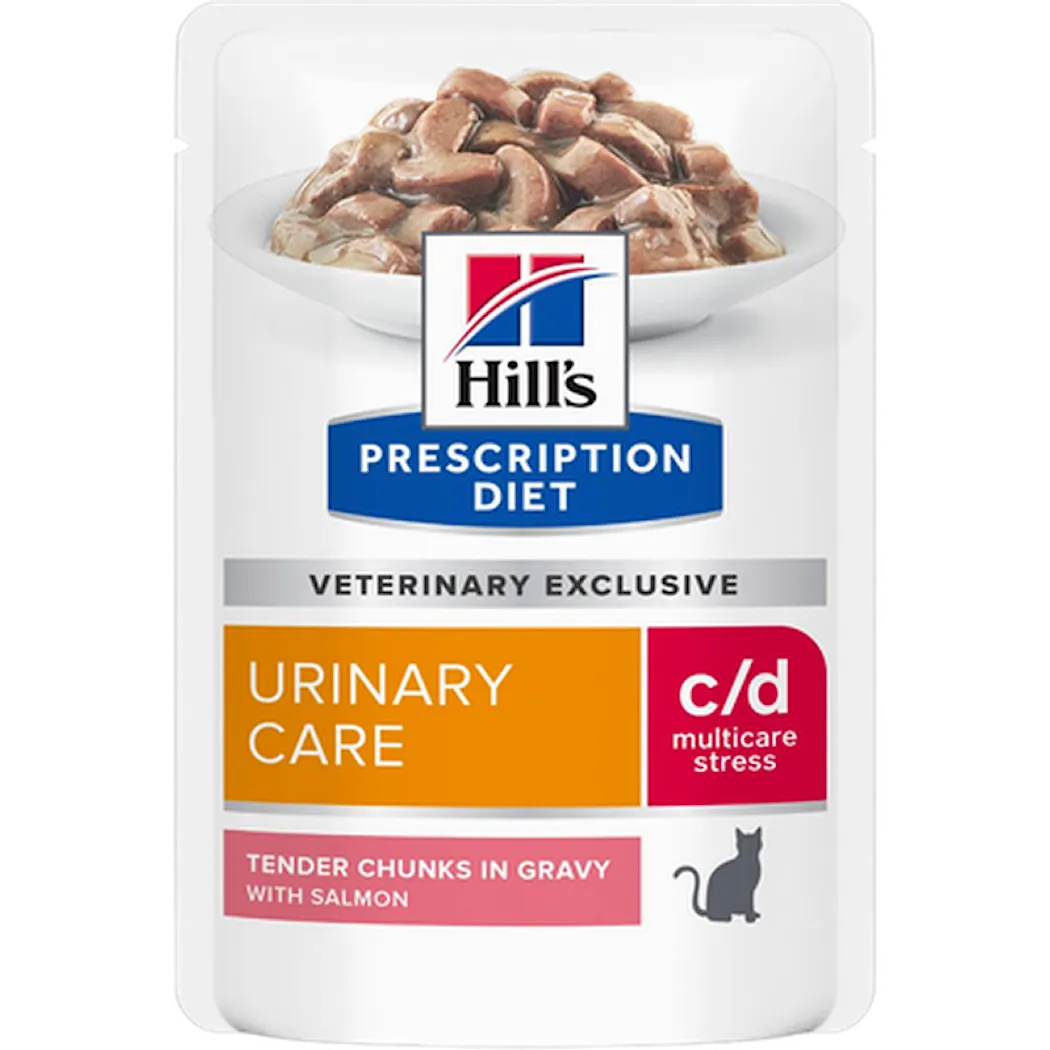 Hills Prescription Diet Urinary Care c/d Multicare Stress Somonlu Kedi Konservesi 85 gr (stt:10/2027)