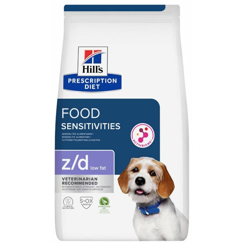 Hills Prescription Diet Food Sensitivies  z/d low fat Hidrolize Soyalı Köpek Maması 10 kg (stt:11/2026)