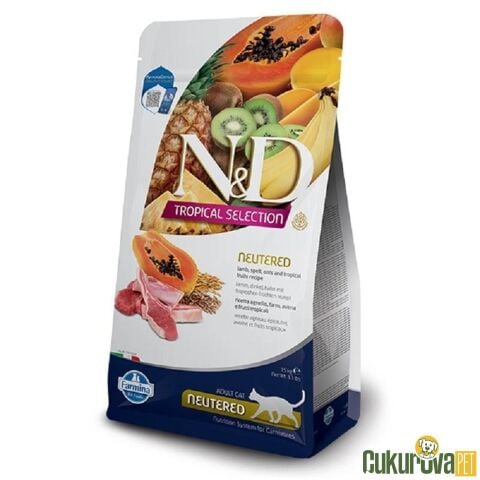 ND Tropical Selection Kuzulu Kısırlaştırılmış Kedi Maması 1,5 kg (stt:12/2026)