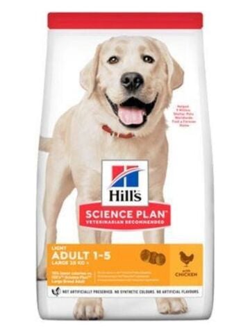 Hills Light Adult Large Büyük Irk Tavuklu Köpek Maması 14 kg (stt:11/2026)