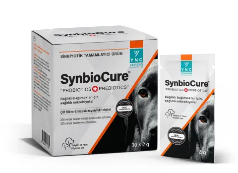 SynbioCure Dog Köpek Yenilebilir Toz Probiyotik ve Prebiyotik  2 gr Saşe (stt: 04/2027)