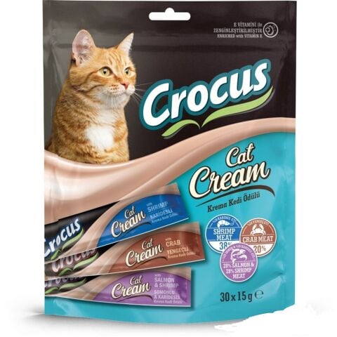 Crocus Çoklu Somon & Kari̇des & Yengeç Kedi̇ Ödülü 30 x 15 Gr (stt:12/2027)