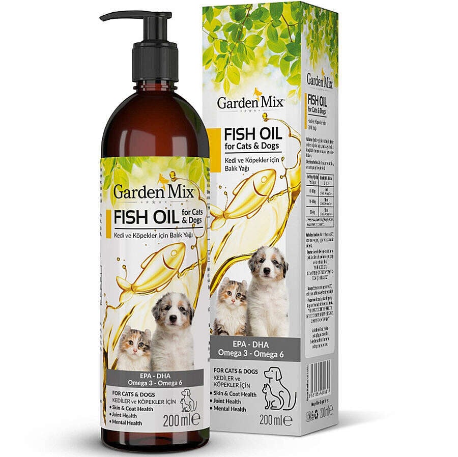 Garden Mix Kedi ve Köpek Somon Yağı 200 ML