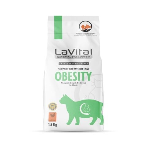 LaVital Veteriner Obezite Kedi Maması 1,5 kg (stt: 12/2027)
