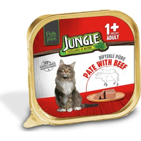 JUNGLE KEDİ DANA ETLİ EZME(PATE) 100 GR