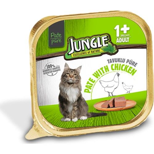 JUNGLE KEDİ EZME (PATE)TAVUKLU 100 GR