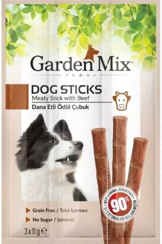 Gardenmix Dana Etli Köpek Stick Ödülü 3x11 gr (06/2027)