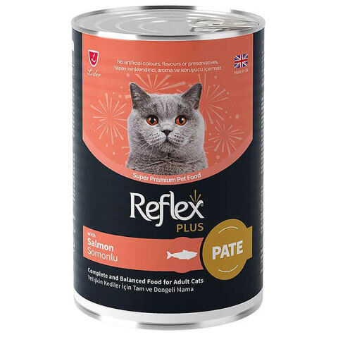 Reflex Plus Pate Somonlu Kedi Konservesi 395 Gr (stt: 12/2028)