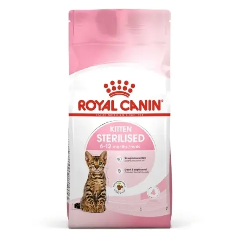 Royal Canin Kitten Sterilised Kısırlaştırılmış Yavru Kedi Maması 2 kg (stt:10/2027)