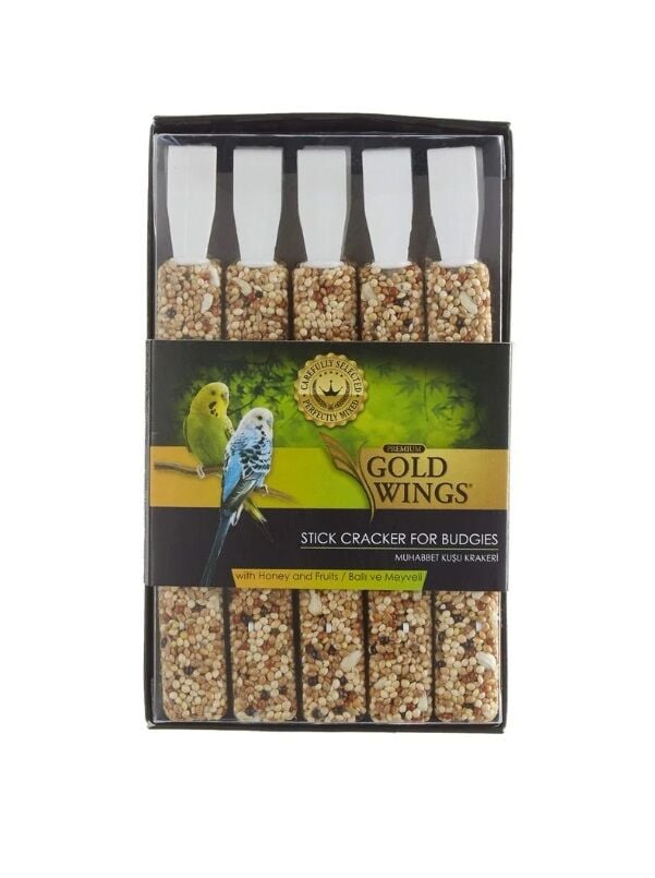 Gold Wings Premium Ballı Muhabbet Kuşu Krakeri (10'lu) (stt:05/2028)