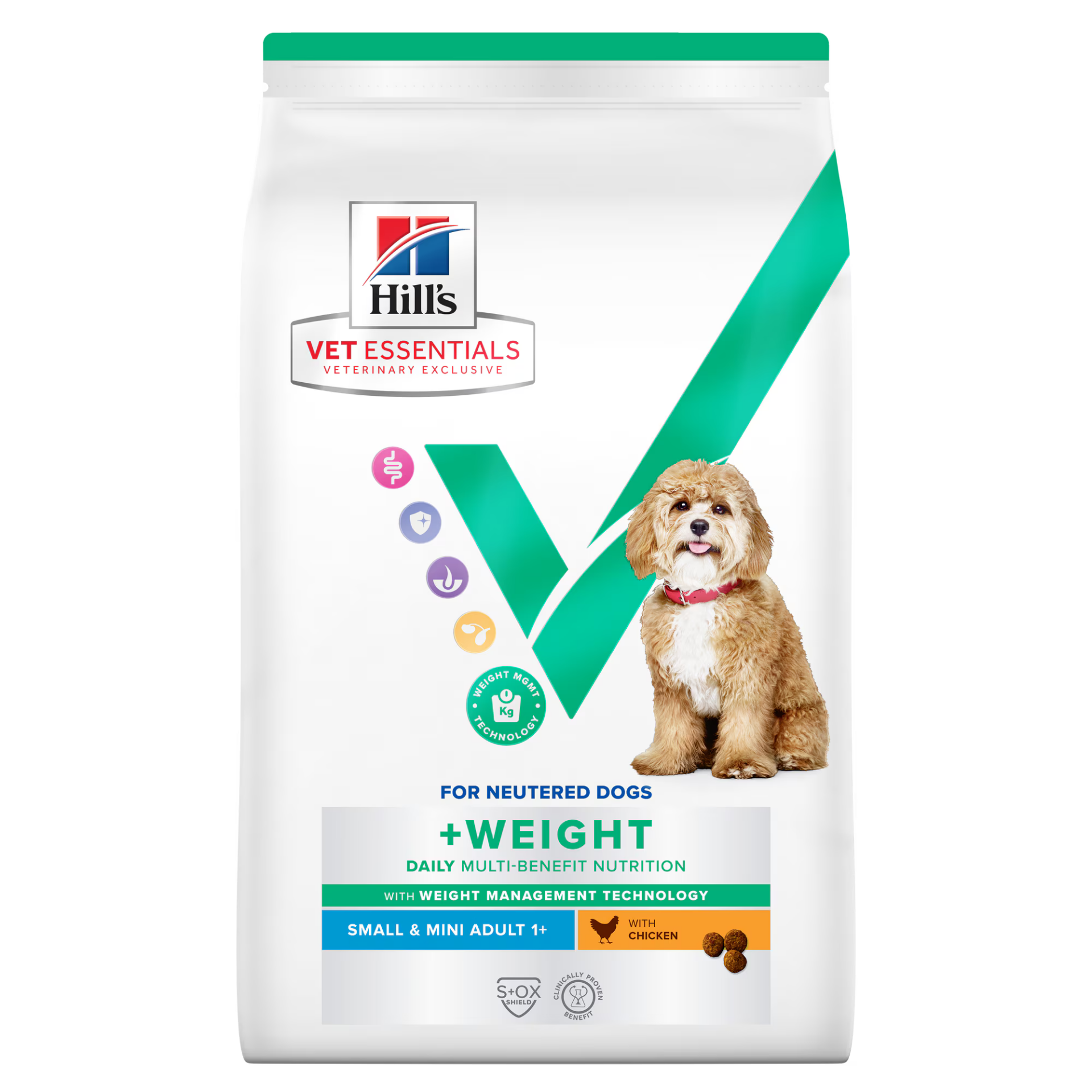 Hill's VET ESSENTIALS Multi-Benefit + Weight Yetişkin +1 Küçük ve Mini Irk Kısır Köpek Kuru Maması 2 kg (stt:01/2028)