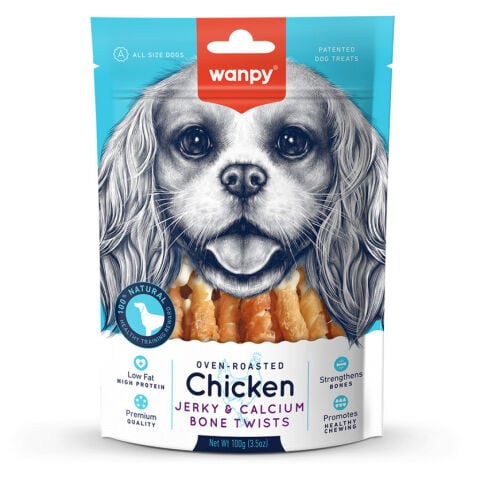 Wanpy Oven Roasted Kalsiyumlu Gerçek Tavuk Sargılı Köpek Ödülü 100 gr (stt:09/2027)