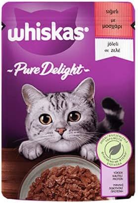 Whiskas Pure Delight Pouch Jöleli Sığır Etli Yetişkin Kedi Konservesi 85 gr (stt:05/2027)