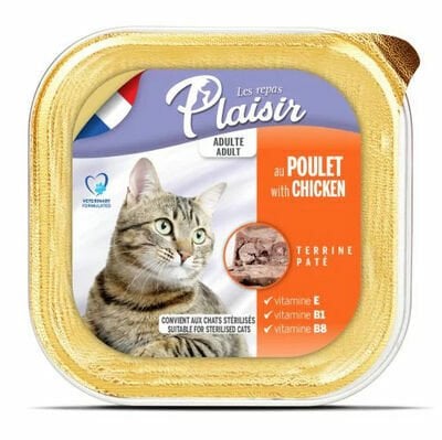 Plaisir Tavuklu Ezme (Pate) Kedi Konservesi 100 Gr(stt.12/2026)