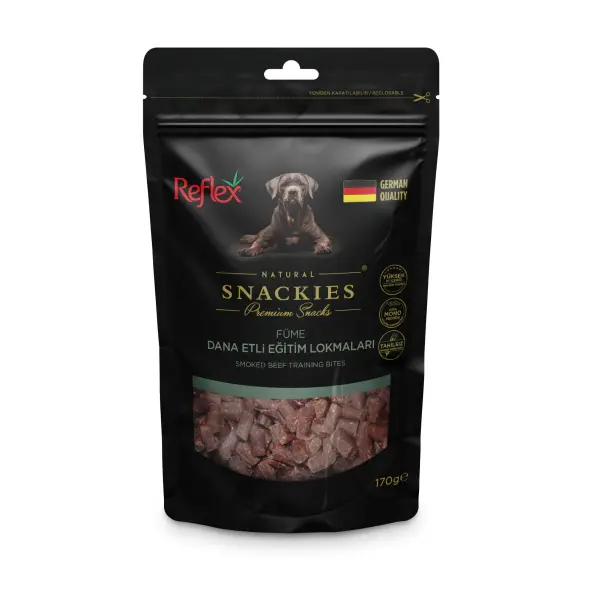 Reflex Snackies Natural Füme Dana Etli Tahılsız Köpek Eğitim Lokmaları 170 gr (stt:12/2027)