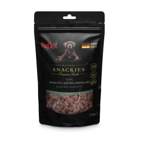 Reflex Snackies Natural Füme Dana Etli Tahılsız Köpek Eğitim Lokmaları 170 gr (stt:12/2027)