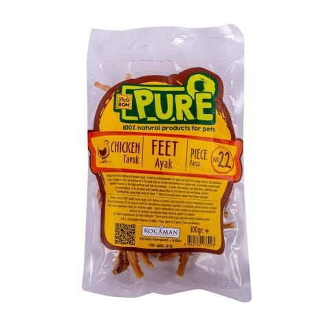 Delibon Tavuk Ayağı Köpek Ödül Maması 100 g (stt:06/2027)
