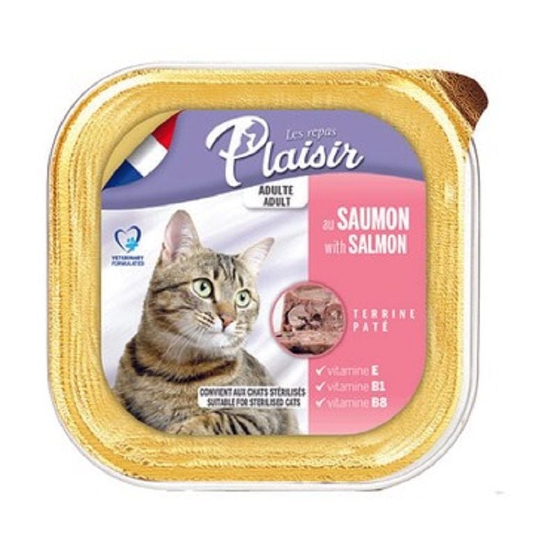 Plaisir Somonlu Ezme (Pate) Kedi Konservesi 100 Gr(stt.06/2027)
