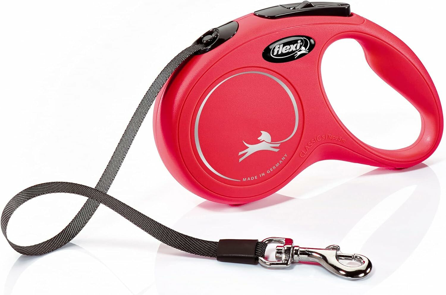 Flexi Yeni Klasik Otomatik Şerit Uzatma S, 5 mt. Kırmızı