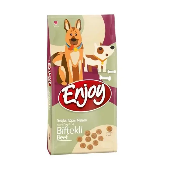 Enjoy Biftekli Yetişkin Köpek Maması 15 Kg (stt:11/2027)
