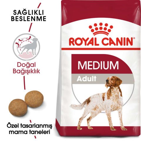 Royal Canın Medium Adult Orta Irk Yetişkin Köpek Maması 15 kg (stt:12/2026)
