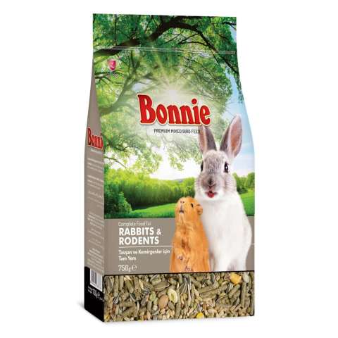 Bonnie Tavşan & kemirgen Yemi 750 gr. (stt.12/2026)