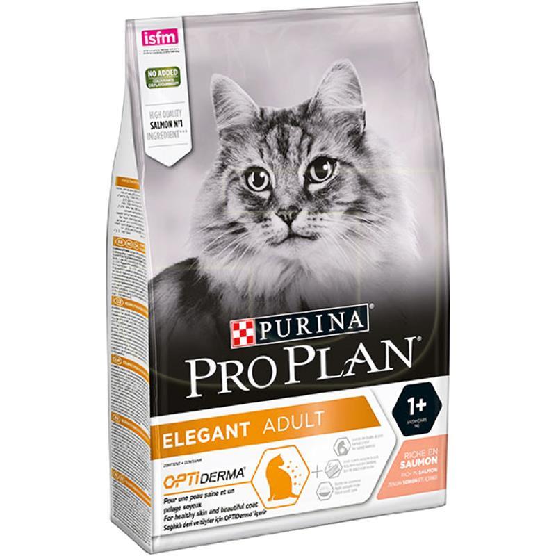 Proplan Elegant Derma Plus Somonlu Yetişkin Kedi Maması 3 Kg(stt.12/2025)