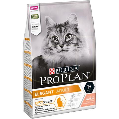 Proplan Elegant Derma Plus Somonlu Yetişkin Kedi Maması 3 Kg(stt.12/2025)