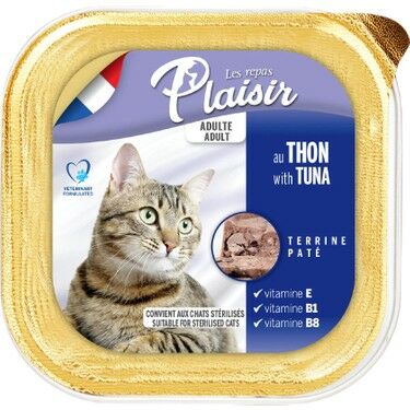 Plaisir Ezme (Pate) Ton Balıklı Kedi Konservesi 100 gr (stt.09/2027)