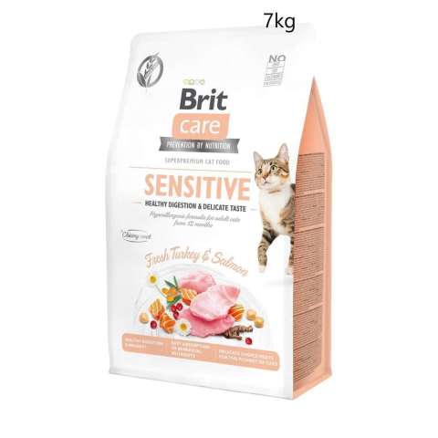 Brit Care Hassas Mideli Kediler İçin Somonlu ve Hindili Yetişkin Kedi Maması 7kg(stt.12/2026)