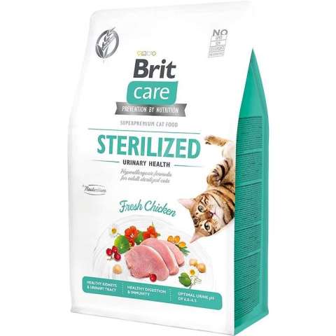 Brit Care Urinary İdrar Yolları Sağlığı için Tavuklu Kısırlaştırılmış Kedi Maması 7kg(stt.02/2026)