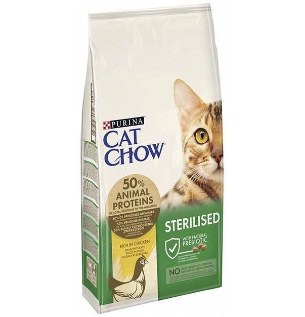 Cat Chow Tavuklu Kısırlaştırılmış Kedi Maması 15kg (stt.01/2027)