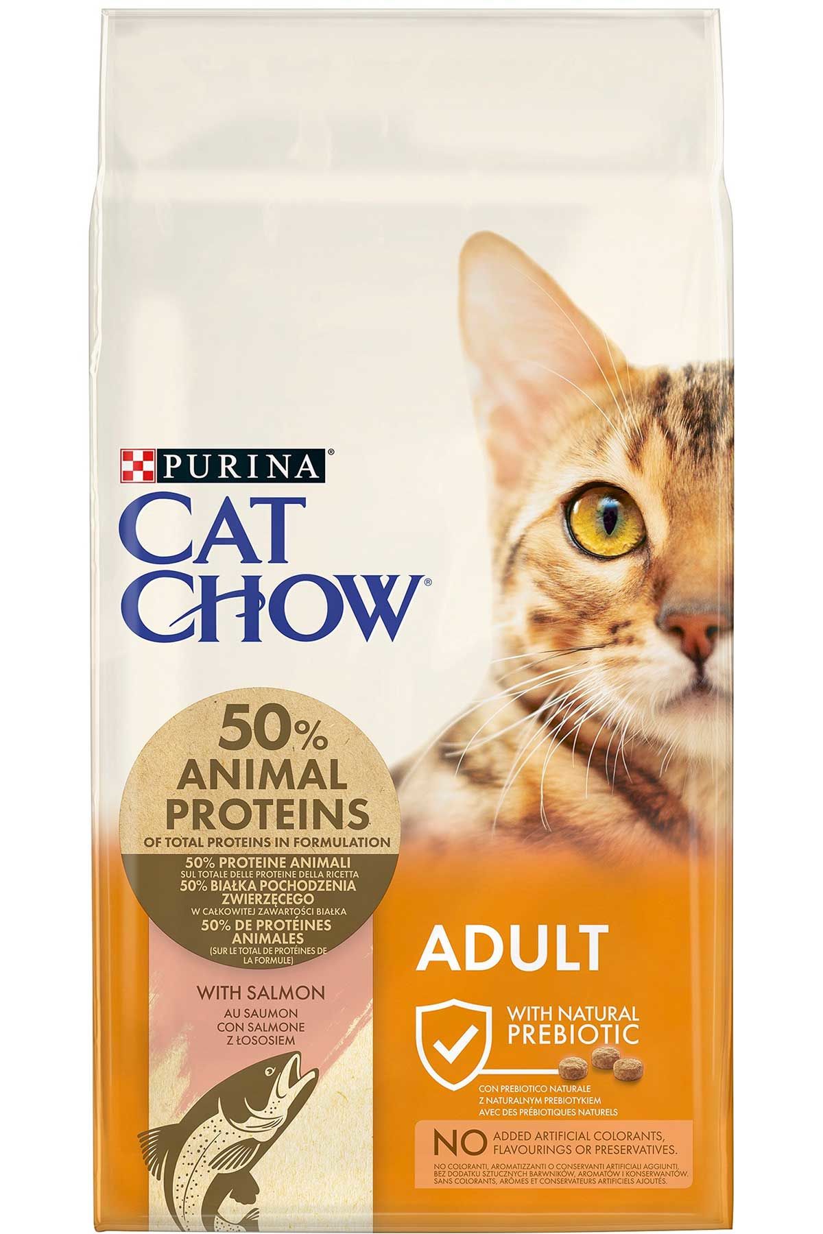 Cat Chow Somon & Ton Balıklı Yetişkin Kuru Kedi Maması 15 Kg(stt.09/2027)