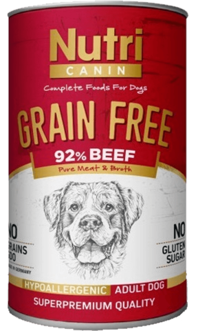 Nutri Canin Tahılsız Biftekli Patatesli Köpek Konservesi 400 Gr(stt.02/2029)
