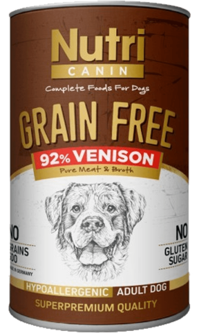 Nutri Canin Tahılsız Geyik Etli Patatesli Köpek Konservesi 400 Gr(skt.10/2024)